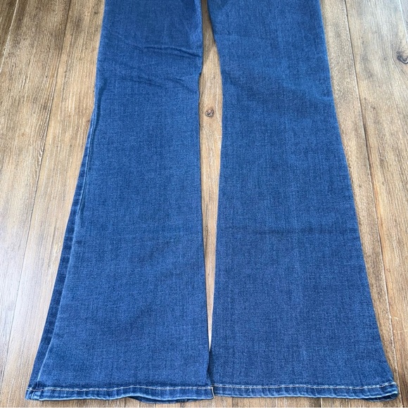 KanCan High-Rise Super Flare Jeans Button Fly 11 / 29 dark blue - Picture 9 of 10